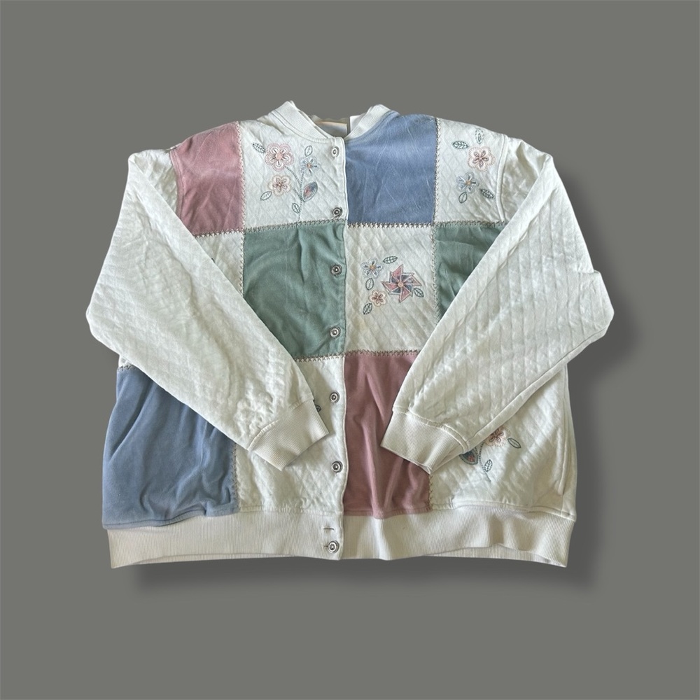[Alfred Dunner] Colorblock Quilted Sweater